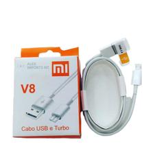 Cabo Usb e Turbo V8 Mi Original Carga Rápida - Alex Imports MT