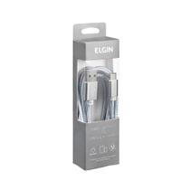 Cabo USB Elgin Tipo C 1,5M Nylon Cinza