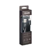 Cabo USB Elgin Tipo C 1,5M Nylon Preto Cabo USB Elgin Tipo C 1,5M Nylon Preto