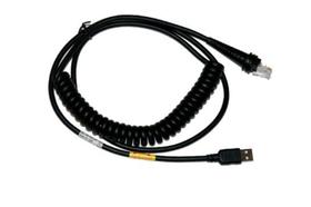 Cabo USB em espiral Honeywell CBL-500-300-C00 tipo A 5V 3m preto Cabo USB em espiral Honeywell CBL-500-300-C00 tipo A 5V 3m preto