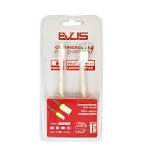 Cabo USB EVUS C-054 FAST Charge Micro USB GOLD 1,0M Cabo USB EVUS C-054 FAST Charge Micro USB GOLD 1,0M