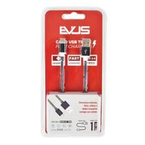 Cabo Usb Evus C-055 Fast Charge Tipo C Preto 1.0m Cabo Usb Evus C-055 Fast Charge Tipo C Preto 1.0m