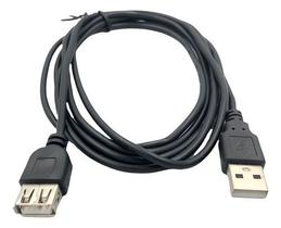 Cabo Usb Extensor 2.0 Extensão 1,5 Metros Macho Fêmea Cor Preto