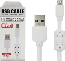 Cabo USB Generico V8 Branco (C.F.)