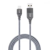 Cabo USB I2GO USB-C com Adaptador USB-A 2m 60W PD 480Mbps Cinza