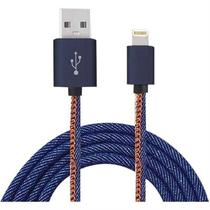 Cabo usb iphone 8p 3.0a 1m jeans flex