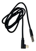 Cabo USB iPhone Com Saída Horizontal Cabo USB iPhone Com Saída Horizontal
