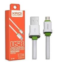 Cabo USB Kaidi 1m para Micro USB, Type C e IOS Carregamento rápido