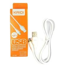 Cabo USB Kaidi 1m para Micro USB, Type C e IOS Carregamento rápido