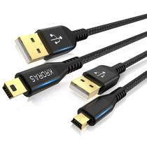 Cabo USB KRORAS Mini USB 2.0 tipo A para Mini B 10 pés, pacote com 2