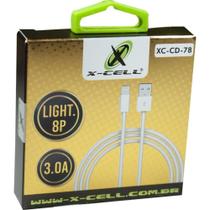 Cabo usb light 8p 3.0a 1,0m branco - FLEX Cabo usb light 8p 3.0a 1,0m branco - FLEX