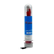 Cabo USB / Lightning 1 Metro Tubo Vermelho KINGO