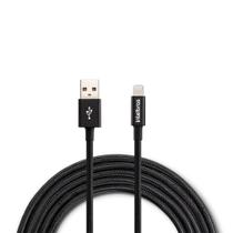 Cabo USB Lightning 1,5m Nylon Preto Intelbras EUAL 15NP Cabo USB Lightning 1,5m Nylon Preto Intelbras EUAL 15NP