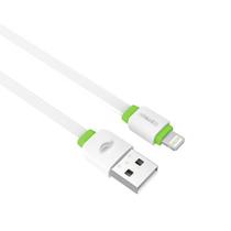 Cabo Usb Lightning CB-110WH 1 Metro Branco e Verde - C3Tech