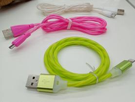 Cabo usb luminoso v8 / ios