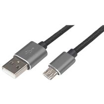 Cabo usb macho para micro usb 1.2mt couro easy mobile premiun graf - smartphones