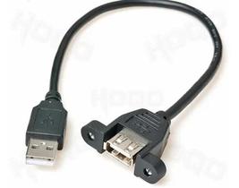 Cabo Usb Machofemea Extensor De 30cm Para Painel Cor Preto