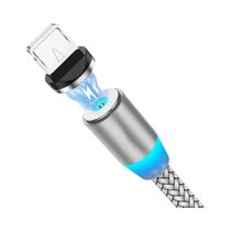 Cabo USB Magnético LED De Carregamento Rápido 2.4A Para iPhone 14 13 Xiaomi Samsung Tipo C Micro USB