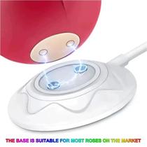 Cabo Usb Magnético Para Vibradores Flor Rosa Com Base Rosa