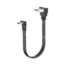 Cabo USB Masculino Para Tipo C Masculino Para Carregamento E Dados, Flexível E Plano, 10CM, 30CM,