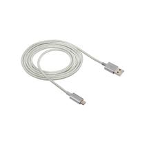 Cabo usb micro b 1.5m nylon branco euab15nb