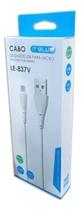 Cabo USB Micro Branco Carga Rápida para Android e PC