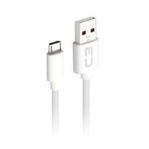 Cabo USB Micro USB 1M Branco Alta Velocidade