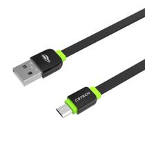 Cabo USB-Micro USB 2,0A 1m CB-100BK Preto C3Tech