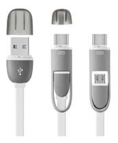 Cabo Usb / Micro Usb Com Adaptador Tipo-c Multilaser - Wi351 Cabo Usb / Micro Usb Com Adaptador Tipo-c Multilaser - Wi351