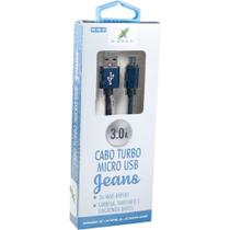 Cabo USB Micro USB Jeans 1M. 3.0 Turbo - GNA