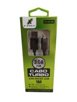 Cabo Usb Micro USB Turbo Carregamento Rápido E Dados 1 Metro - X-CELL