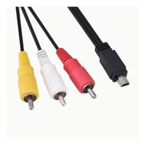 Cabo usb mini 8pinos + 3 rca av 1,2mt
