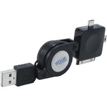 Cabo Usb P/ Ipod/iphone Retratil Preto 60cm Ebolt Cabo Usb P/ Ipod/iphone Retratil Preto 60cm Ebolt