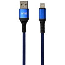Cabo USB p/Lightning Hye HYE25BL 1.2M 3.1A Azul Cabo USB p/Lightning Hye HYE25BL 1.2M 3.1A Azul