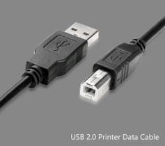 Cabo Usb Para Impressora Am/bm 2.0 1,5m Preto Cabo Usb Para Impressora Am/bm 2.0 1,5m Preto