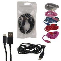 Cabo USB Para Iphone 2M de Malha Colorido FHX-2M5G - XTRAD