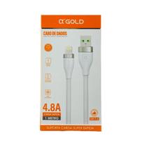 Cabo USB Para Lightning 4.8A 1 Metro A'Gold CB17-2 - Alphagold