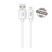 Cabo USB para Lightning Certificado MFi com 3 metros para Sincronização e Recarga 12W 2.4A C810 ELG