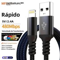 Cabo USB Para Lightning Com Carregamento Rápido Para iPhone 14 13 12 11 pro Max 8 7 6 iPad Mini