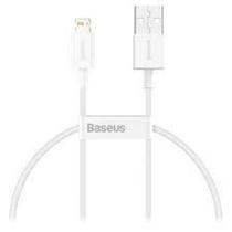 Cabo Usb para Lightning Reforçado 2.4A Baseus 0,25CM Branco Cabo Usb para Lightning Reforçado 2.4A Baseus 0,25CM Branco