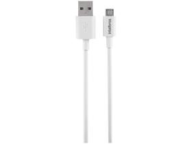 Cabo USB para Micro USB - 1,2 metro - Carregamento Rapido - Branco - Intelbras EUAB 12PB