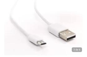 Cabo Usb Para Samsung Galaxy 85Cm Micro Usb V8 Branco J4