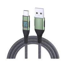 Cabo USB Para Tipo C Com Carregamento Rápido De 60W, Display LED, 1M 2M 3M Para Xiaomi, Samsung E