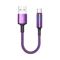 Cabo USB Para Tipo C Lightning De Carregamento Rápido 0,25m Mini Portátil Para Power Bank E Celular Cabo USB Para Tipo C Lightning De Carregamento Rápido 0,25m Mini Portátil Para Power Bank E Celular