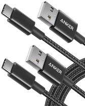 Cabo USB para USB C Anker pacote com 2, 1,8 m para Samsung Galaxy