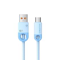 Cabo USB Para USB C Carregador Turbo Rápido 6A 240W Azul 2m