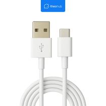 Cabo USB para USBC TPE PVC 1m 20W Branco Carregamento Super Rápido 3A Celular Tablet