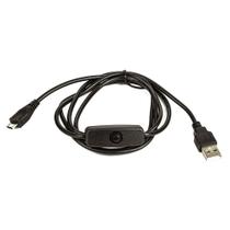 Cabo USB pra Micro USB Robótica com Botão liga Desliga