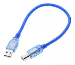 Cabo USB Tipo A/B para Arduino e Impressora - 30 cm - Azul Cabo USB Tipo A/B para Arduino e Impressora - 30 cm - Azul