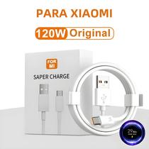 Cabo USB Tipo C 120W PD3.0 de Carregamento Rápido para Xiaomi Mi 11/10 Pro/Poco/Redmi Note/K30s Cabo USB Tipo C 120W PD3.0 de Carregamento Rápido para Xiaomi Mi 11/10 Pro/Poco/Redmi Note/K30s